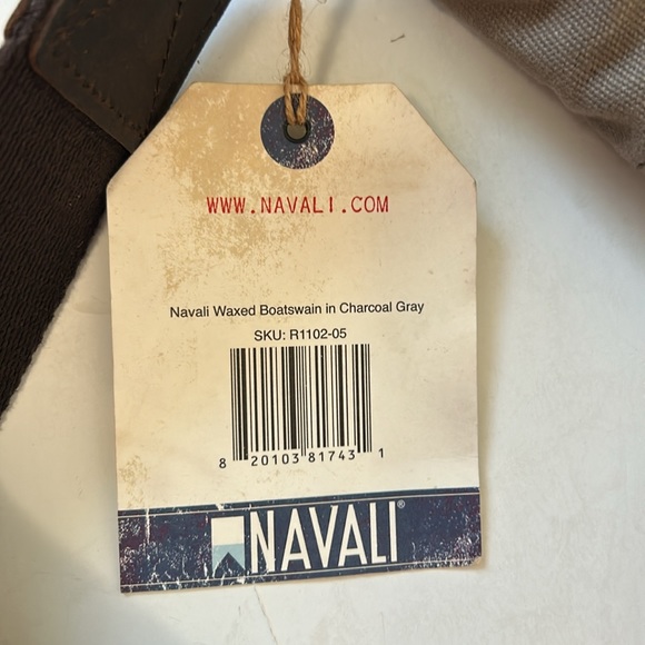 Navali Waxed Boatswain Laptop Messenger Bag – Taupe Tan - Picture 10 of 10